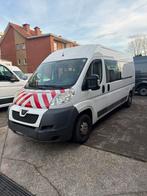 Peugeot boxer 2.2 hdi dubbele cabine 7 zitplaatsen, Auto's, Euro 5, Stof, Zwart, 4 cilinders