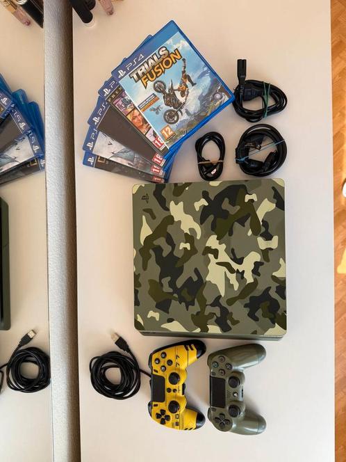 PlayStation 4 Slim CALL of DUTY WWII edition 512 GB console, Games en Spelcomputers, Spelcomputers | Sony PlayStation 4, Zo goed als nieuw