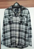 Zwart geruit flanellen hemd Canda, Kleding | Heren, Ophalen of Verzenden, Gedragen, Zwart, Canda