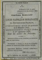 DOODSPRENTJE   BONAPARTE, Verzamelen, Verzenden