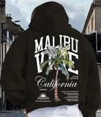 Nieuwe Hoodie - maat L - malibu california print, Vêtements | Hommes, Pulls & Vestes, Envoi, Comme neuf, Taille 52/54 (L)