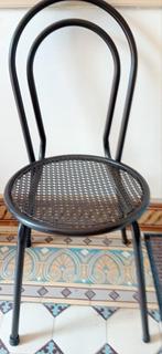 2 Chaises métal (cuisine, bureau ou réception) 40cm diamètre, Maison & Meubles, Deux, Enlèvement, Utilisé, Métal