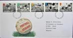 GROTE FDC SPORT- VOETBAL- BRITSE VOETBAL LEGENDES., Ophalen of Verzenden, Gestempeld, Sport