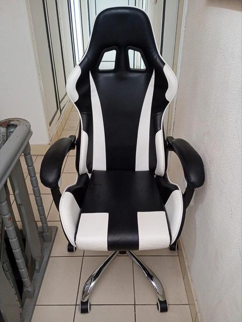 Gaming stoel, Huis en Inrichting, Bureaustoelen, Gebruikt, Bureaustoel, Zwart, Gaming bureaustoel, Ophalen