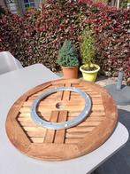 Draaiplateau teak 53 cm, Tuin en Terras, Ophalen, Gebruikt