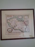 Kaart van het eiland tholen. Kaart 32 x 40.  Kader 51 x 60., Ophalen