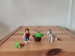 Playmobil meisje en ezeltje - compleet, Complete set, Ophalen of Verzenden, Zo goed als nieuw