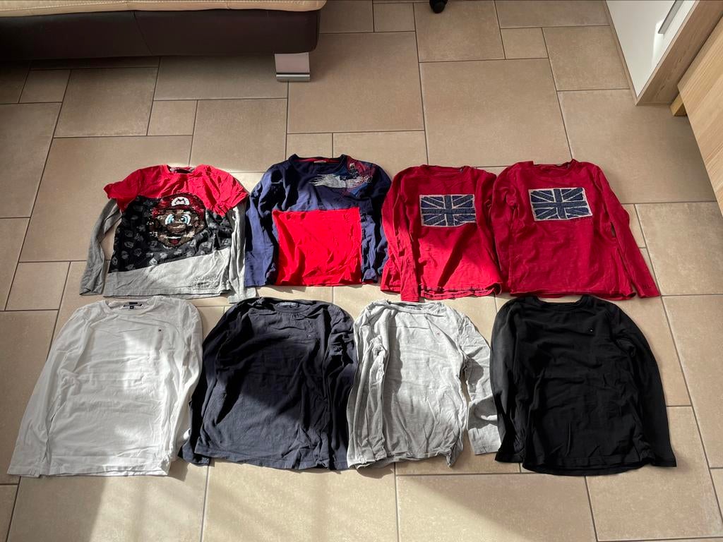 Lot de 9 tee-shirts manches longues 10 ans, Gebruikt, Jongen