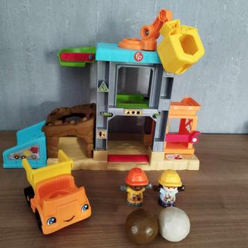 Fisher Price Little People Bouwplaats met kraan