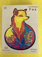 Prachtige houten puzzel mysterious fox, Hobby en Vrije tijd, Ophalen of Verzenden, Zo goed als nieuw, Legpuzzel