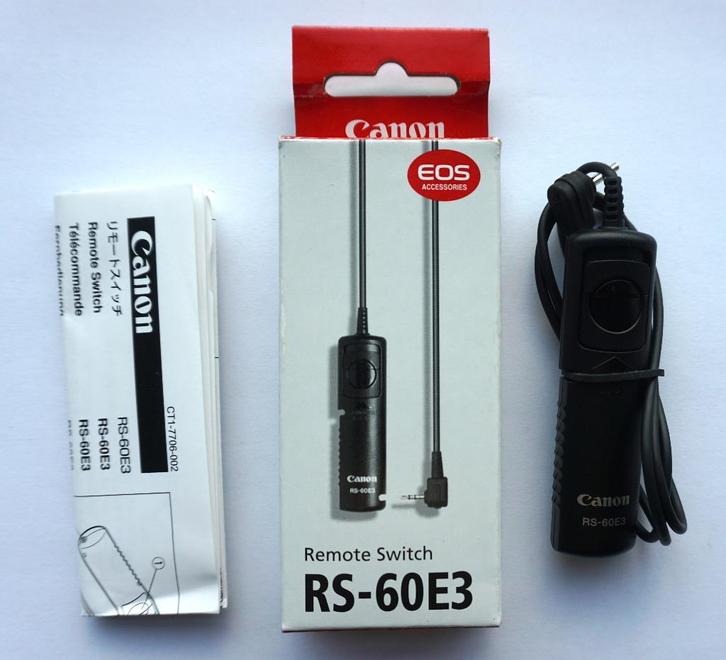 Canon RS-60E3 afstandsbediening, Audio, Tv en Foto, Fotocamera's Digitaal, Nieuw, Canon, Ophalen of Verzenden