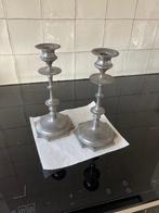 koppel kandelaars in tin, Antiek en Kunst, Antiek | Tin, Ophalen