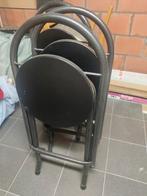 3 hoge stoelen voor receptietafels, Ophalen, Zo goed als nieuw, Metaal