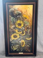 Schilderij de zonnebloemen Depraetere, Antiek en Kunst, Ophalen