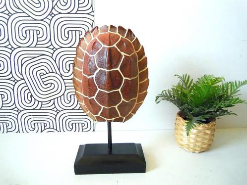 Schildpad op sokkel - Levensechte replica !, Antiek en Kunst, Kunst | Designobjecten, Ophalen of Verzenden