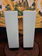 Duo jaren 70 wandlampen in opaline glas – strakke vintage, ., Verre, Enlèvement, Utilisé