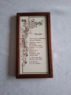 Carrelage vintage avec texte pour maman., Maison & Meubles, Enlèvement, Utilisé