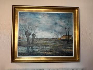 Schilderij M. Waterschoot - winterlandschap, Enlèvement