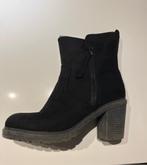 Enkellaarzen met bont gevoerd, Zwart, Lage of Enkellaarzen, Ophalen of Verzenden, Zo goed als nieuw