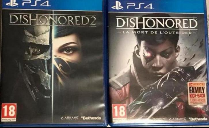 Dishonored 2 & 3 PS4, Games en Spelcomputers, Games | Sony PlayStation 4, Zo goed als nieuw, Ophalen of Verzenden