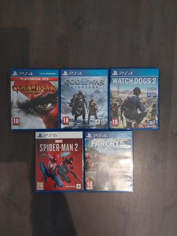 Playstation 4/5 spelletjes  beschikbaar voor biedingen