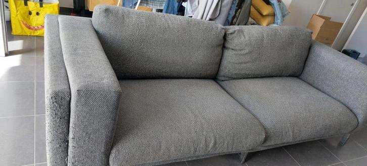 Zetel, Huis en Inrichting, Zetels | Zetels, Gebruikt, Rechte bank, Driepersoons, 250 tot 300 cm, Stof, Ophalen