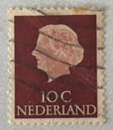 postzegel Nederland 1953-1967 10 cent (NL0006), Postzegels en Munten, Postzegels | Nederland, Gestempeld, Na 1940, Ophalen of Verzenden