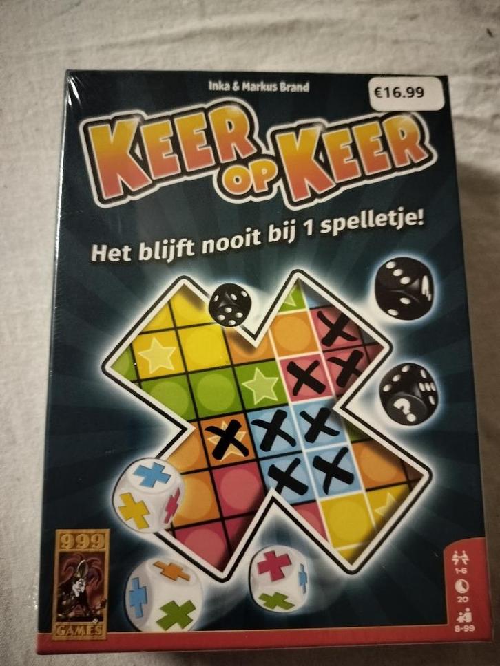 Keer op keer Nieuw en ongeopend, Hobby en Vrije tijd, Gezelschapsspellen | Bordspellen, Nieuw, Ophalen of Verzenden