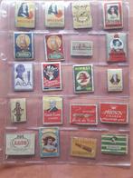 20 vintage etiketten lucifersdoosjes/labels matchboxes Sigar, Gebruikt, Ophalen of Verzenden, Luciferdoosjes of -merken