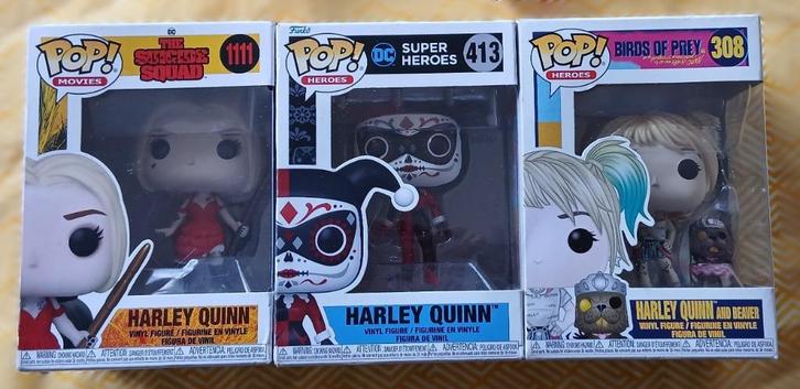 Funko Pop Harley Quin figuren, Verzamelen, Poppetjes en Figuurtjes, Zo goed als nieuw, Ophalen