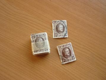 Postzegels 1922 -1925 Koning Albert I 20 cent Leon Houyoux