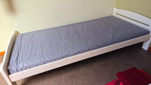 1 persoonsbed, Huis en Inrichting, Slaapkamer | Beddengoed, Zo goed als nieuw, Overige typen, Eenpersoons, Wit, Ophalen