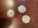 3 pièces commémorative en argent - parfait état, Argent, Enlèvement ou Envoi, Monnaie en vrac, Argent