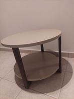 Salontafel beige 60 x 45 nieuwstaat, Huis en Inrichting, Tafels | Salontafels, Ophalen, 50 tot 100 cm, Rond, Nieuw