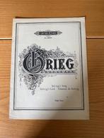 Grieg — La chanson de Solveig, Enlèvement ou Envoi, Artiste ou Compositeur, Piano, Classique