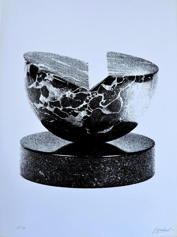 JACQUES GUILMOT - Zeefdruk / SIG - Zwarte Panter - 63 x 44cm, Antiek en Kunst, Kunst | Litho's en Zeefdrukken, Verzenden