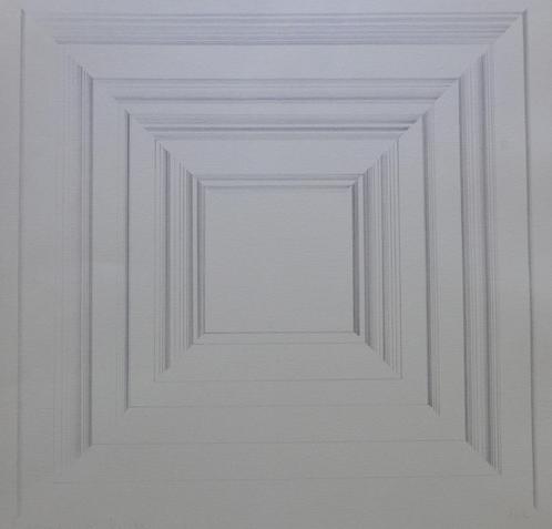 GILBERT SWIMBERGHE / GEOMETRIE / ZW-W LITHO / 56x44cm / SIG, Antiek en Kunst, Kunst | Litho's en Zeefdrukken, Ophalen of Verzenden