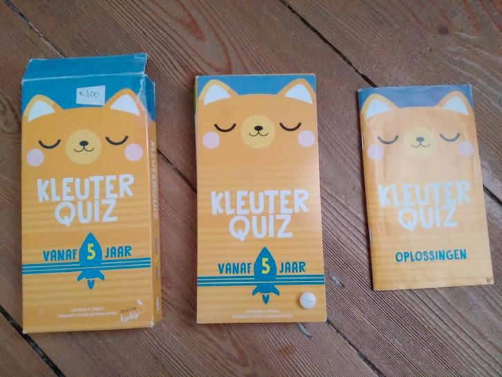 Kleuterquiz vanaf 5 jaar, Hobby en Vrije tijd, Gezelschapsspellen | Kaartspellen, Gebruikt, Ophalen