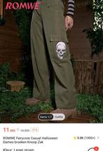 Nieuw! ROMWE Wijde kaki broek maat L, Vêtements | Femmes, Culottes & Pantalons, ROMWE, Enlèvement ou Envoi, Neuf, Taille 42/44 (L)