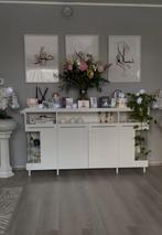 Commode INDIRA 4 deuren wit/hoogglans wit, Huis en Inrichting, Ophalen, 150 tot 200 cm, Zo goed als nieuw, 25 tot 50 cm