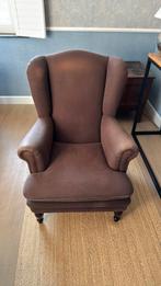 Fauteuil type club chair bruin, Huis en Inrichting, Fauteuils, Ophalen, Gebruikt, Stof, Landelijk
