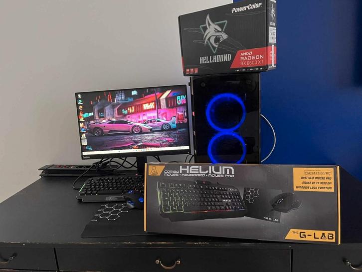 Gamen op de pc. TOREN. PC. i7-9700-RX6600 XT VOLLEDIG, Computers en Software, Desktop Pc's, Gebruikt, 3 tot 4 Ghz, HDD, SSD, 16 GB