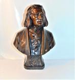 Ancien Buste de Franz Liszt en plâtre patiné, Ophalen of Verzenden