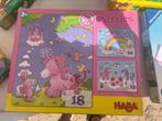 Puzzels eenhoorn Haba, Ophalen of Verzenden, Gebruikt, 2 tot 4 jaar