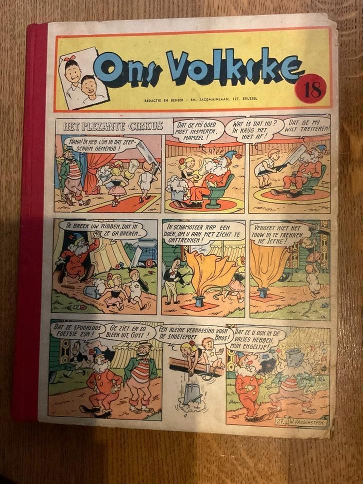 Verzamelalbum Ons Volkske nr 18 - 50s, Verzamelen, Stripfiguren, Verzenden