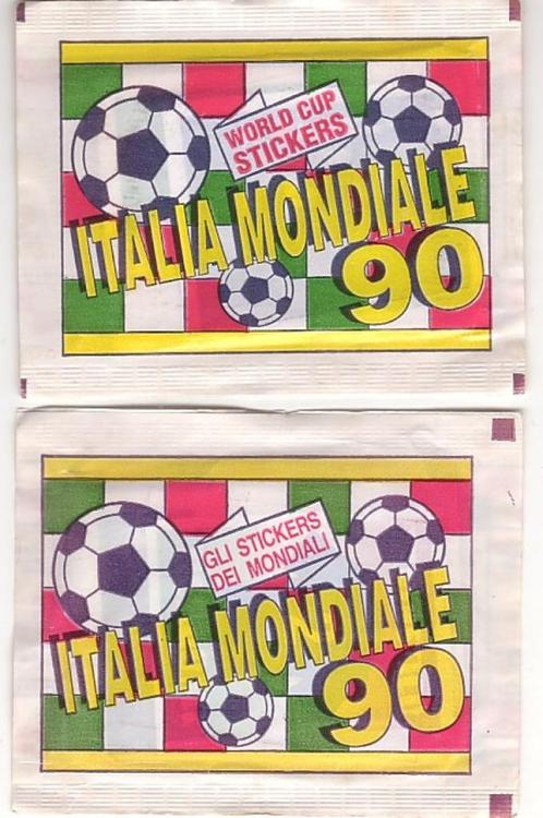 Figurine Vallardi / Italia Mondiale 90 / 2 gesloten zakjes, Verzamelen, Sportartikelen en Voetbal, Nieuw, Poster, Plaatje of Sticker