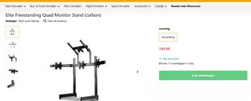 Sim Lab Triple Monitor Mount met 3 monitoren "GIGABYTE"- 32" beschikbaar voor biedingen