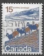 Canada 1972/1976 - Yvert 472 - Schapen in Noord Canada (ST), Verzenden, Gestempeld