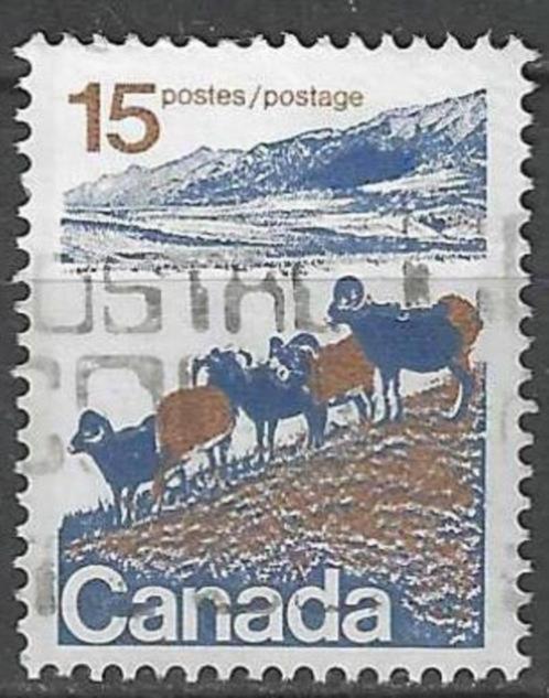 Canada 1972/1976 - Yvert 472 - Schapen in Noord Canada (ST), Timbres & Monnaies, Timbres | Amérique, Affranchi, Envoi