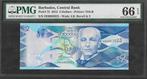 Barbados - 2 Dollar 2013 - Pick 73 - PMG 66 EPQ, Ophalen of Verzenden, Los biljet